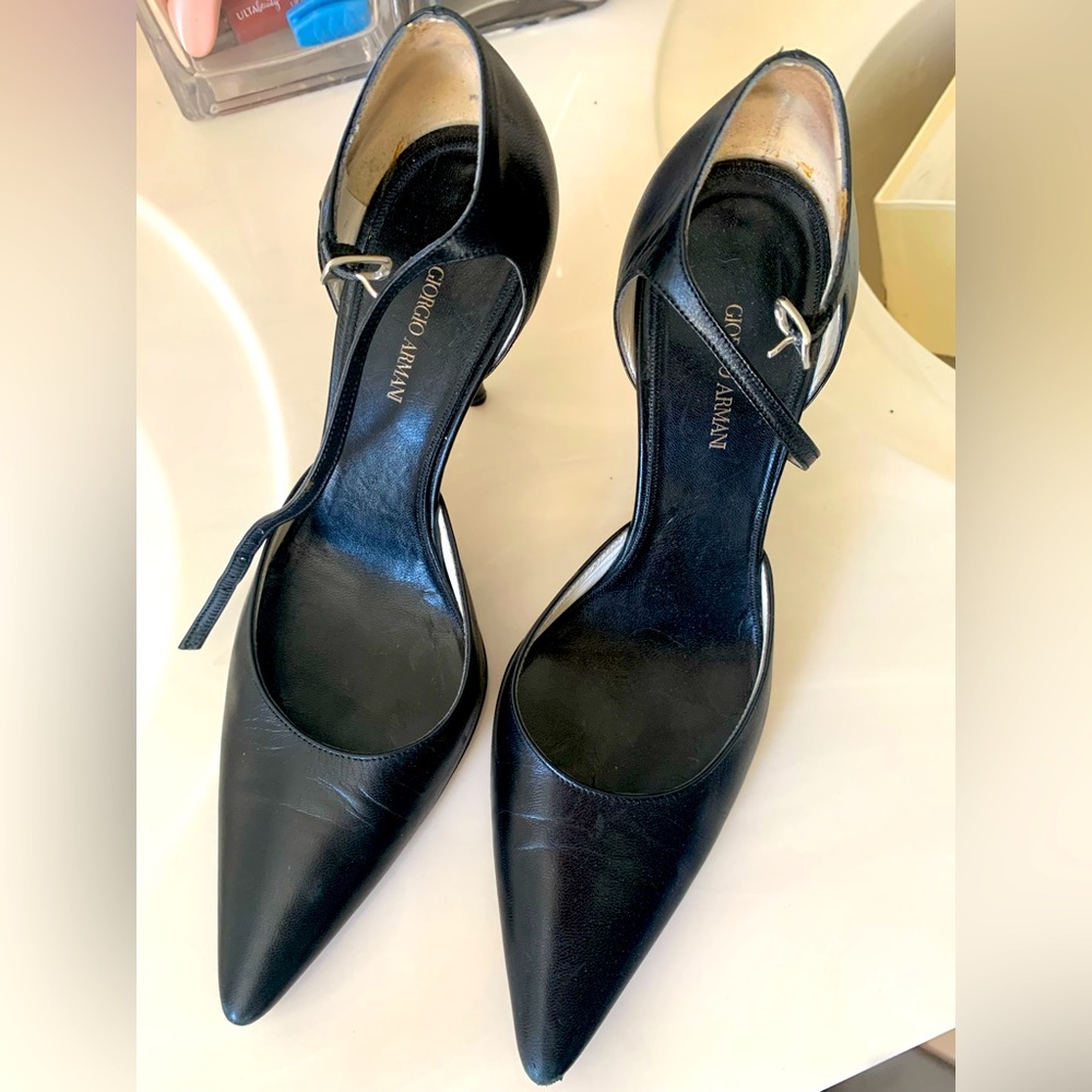 Armani Stiletto ankle strap
